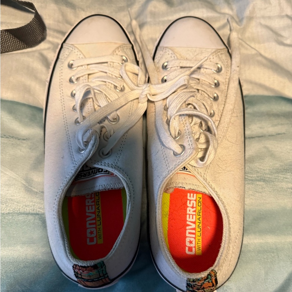 Converse White Canvas Sneakers